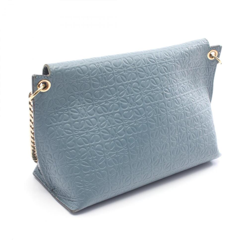 Loewe Avenue Blue Bag Leather Anagram Shoulder Repeat - Picture 2 of 7